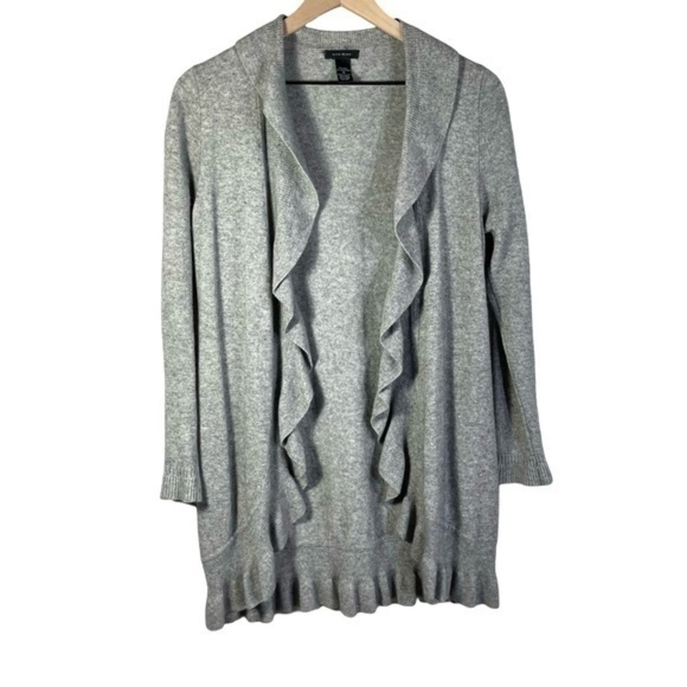 Only mine Blended Wool/Cashmere Cardigan Sweater Top 
Size M Color Gray
